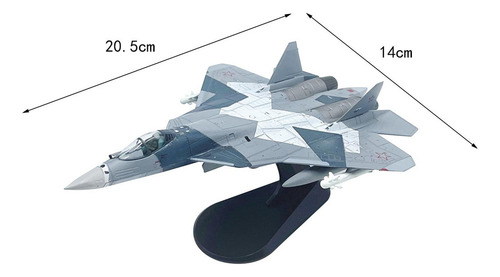 A Modelo De Liga Fundida Su57 Fighter Em Escala 1/100