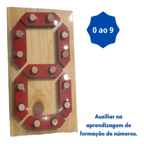 Quebra Cabeça Forma Números 0 Ao 9