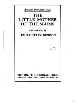 Libro The Little Mother Of The Slums, And Other Plays - D...