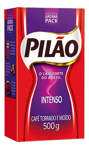 Café Torrado e Moído a Vácuo Intenso Pilão Pacote 500g