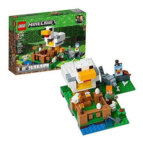 Lego Minecraft El Gallinero 21.140 Equipo Del Edificio (198