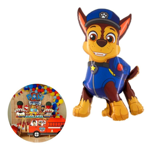 Globos Metalizados Personajes Silueta Paw P.atrol 40cm