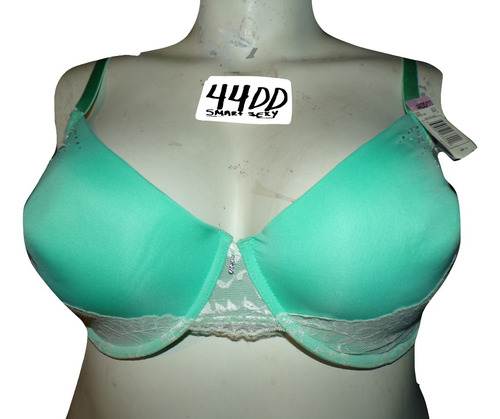 Brassier Verde Menta Copa  Preformada Talla 44dd Smart Sexy