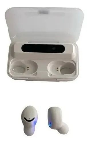 Auriculares in-ear inalámbricos MRESXSERM Bluetooth F9-5 F9-5 blanco con luz verde oscuro LED