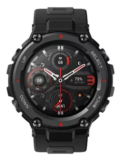 Smartwatch Amazfit Sport T-Rex Pro 1.3" caja 47.7mm de policarbonato meteorite black, malla meteorite black de silicona A2013