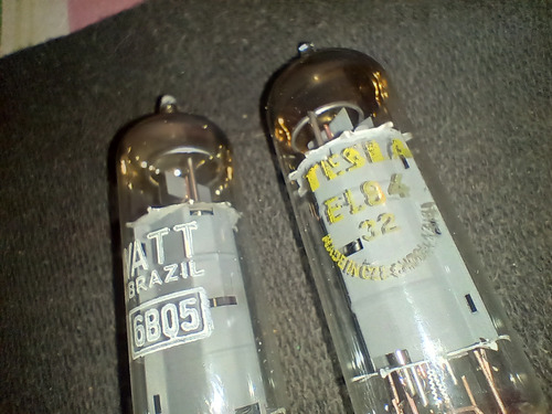 Kit De 2 Válvulas El84 Tesla - Miniwatt (Usado)