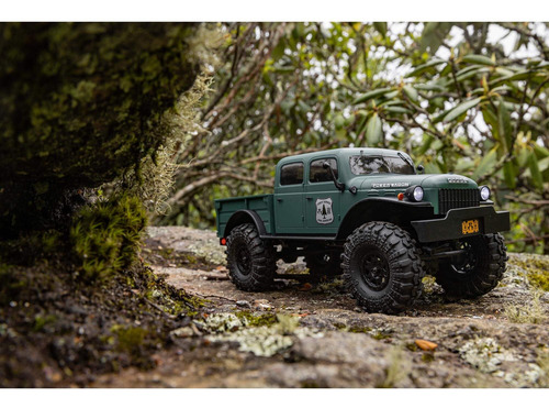 Camión Rc Axial Scx24 1/24 Dodge Power Wagon Verde 4x4