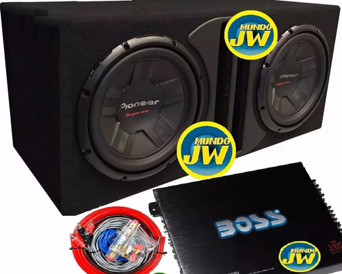 Combo Pioneer 300 Doble+ Caja Slot + Potencia Boss 1600+ Kit