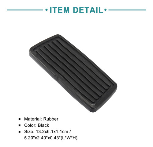 Funda Pedal Embrague Freno Automotriz Honda Accord Negro