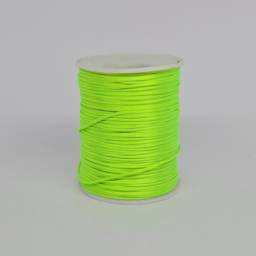 Hilo Cola De Rata Delgado 1.5mm 100m Verde Fosforescente Verde Limón