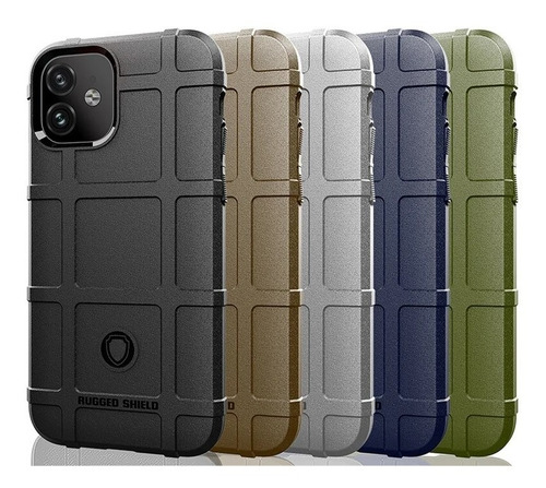 Funda De Fibra Resistente Para iPhone 13 