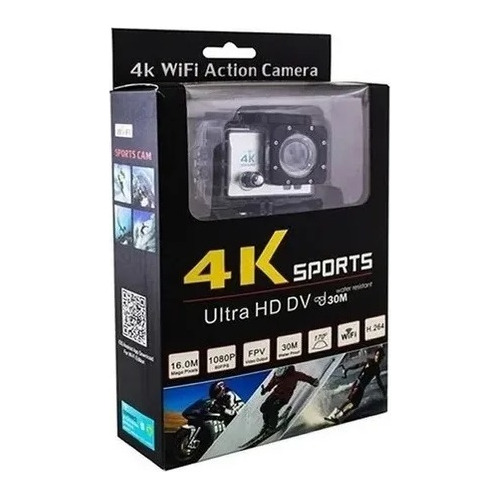 Camara Deportiva Accion 4k Ultra Hd Wifi Sumergible 30m