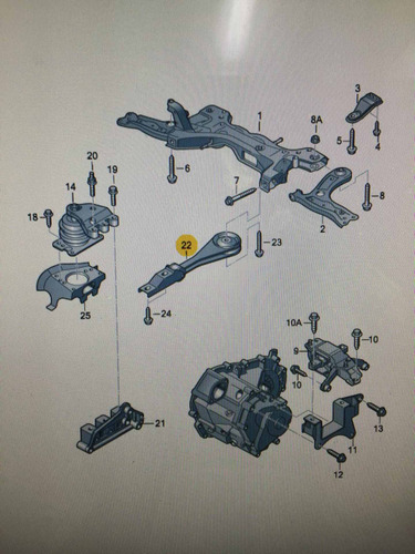 Audi A1 Vw Polo Seat Soporte De Motor Original 6q0199851ap
