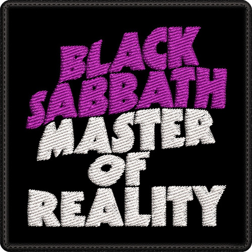 Parche Bordado Black Sabbath 9.3x9.3cm.metal/rock