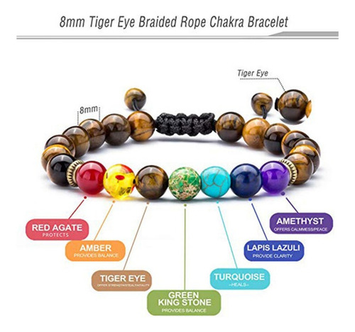 Pulsera De Lava Natural 7 Chakras Original Varios Modelos