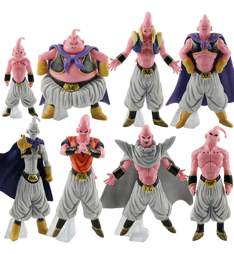 8pcs/set Dragon Ball Majin Buu Acción Figura Modelo Juguete