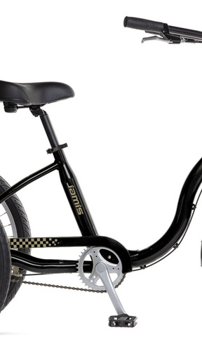 Triciclo Jamis Taxi Trike Rodado 24 Aluminio Con Canasto Color Negro Tamaño Del Cuadro Único