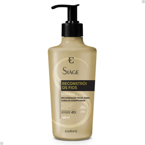 Shampoo Siàge Reconstrói Os Fios 400ml