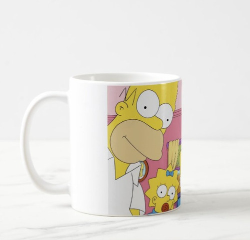Caneca Porcelana Personalizada Os Simpsons