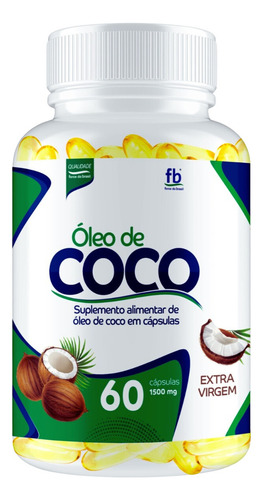 Óleo Coco Extra Virgem 60 Cápsulas Sabor Neutro