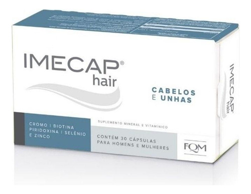 Kit Imecap Hair Cabelos E Unhas Com 10un De 90 Cápsulas Cada