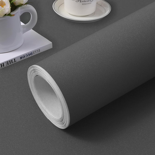 Papel Pintado Gris Autoadhesivo (15.7 Pulgadas X 118 PuLG...