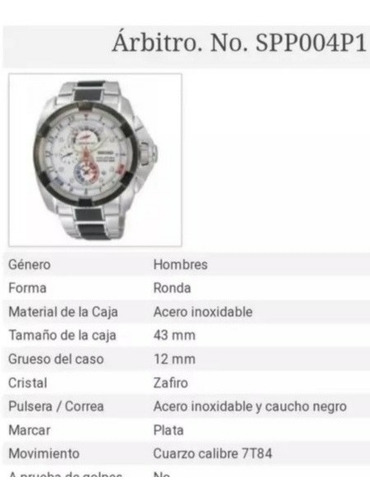 Reloj Seiko Velatura Yachting Timer (Usado)