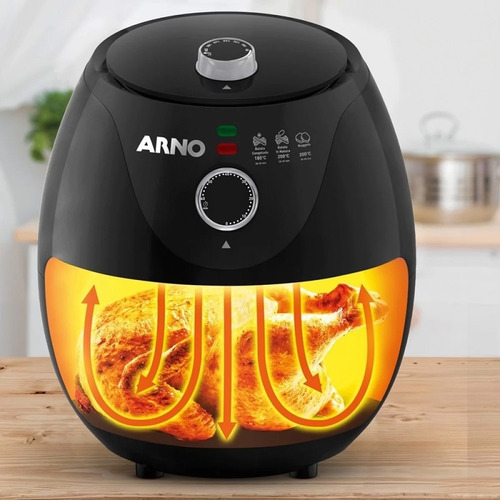 Freidora Air Fryer Easy Arno Black de 3,2 litros y 220 V
