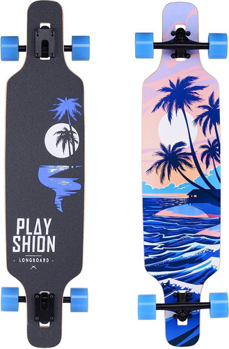 Playshion Drop A Través De Freestyle Longboard Skateboard Cr