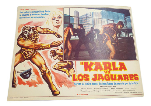 Cartel Poster Cine Karla Vs Los Jaguares Lucha Libre