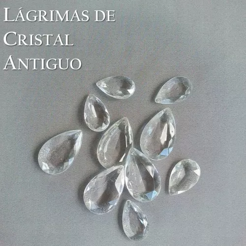 Repuesto Lampara 6 Lagrima Cristal Antiguo 50x30mm