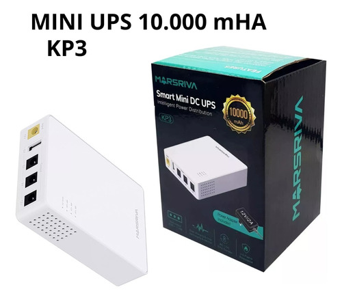 Mini Ups Marsiva Kp3 Modem Router Camaras Punto 10.000mha