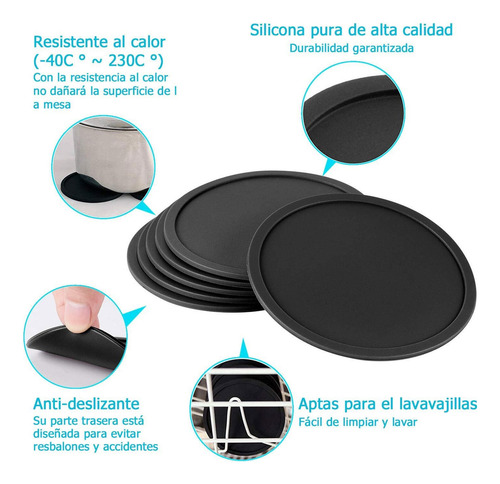 X Posavasos Para Mesa Portavasos Para Bebidas 6 Pcs