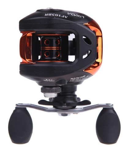 Reel Rotativo Huevito Bait 11rulemanes Derecho Y Zurdo Funda Negro/cobre (mano Derecha) Derecho/izquierdo