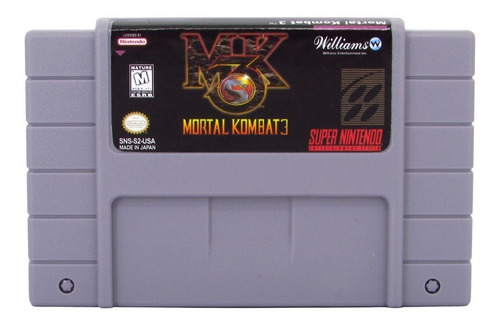 Mortal Kombat 3 Snes Fita Cartucho Super Nintendo Novo!