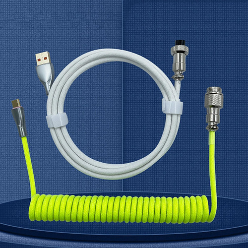 Vb Cabo Usb Para Tipo C Em Espiral, Cabo Reto Para Teclado,