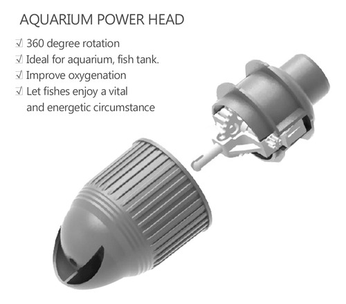 Bomba De Circulación Para Pecera Maker Aquarium Power Head 3