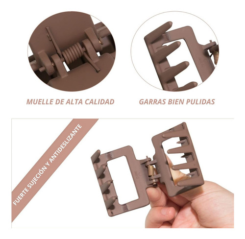 Set De 6 Pinzas Para El Cabello Para Mujer, Clips Para