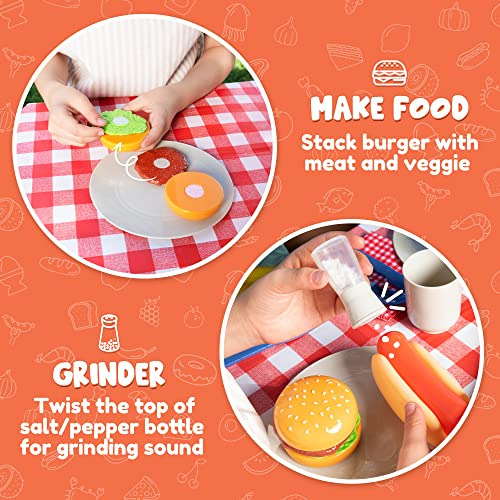 Juego De Parrilla Joyin Para Barbacoa De Juguete Para Niños,