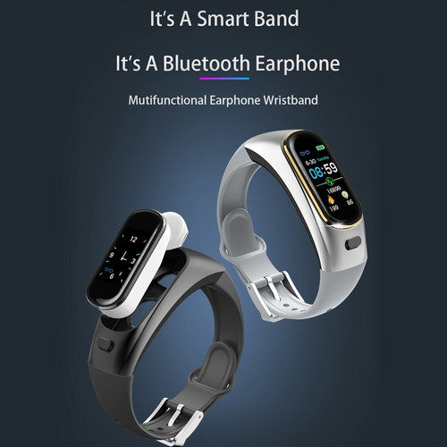 B3 Plus Band Talk Smart Band For Audífonos Bluetooth