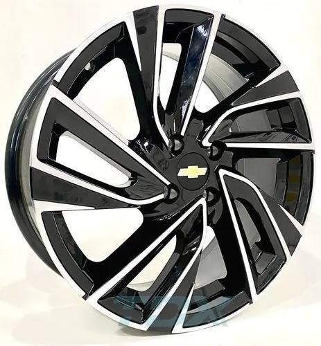Rodas Gm Onix Turbo Aro 17 4x100 (jogo) K72 + Bicos Cor Preto