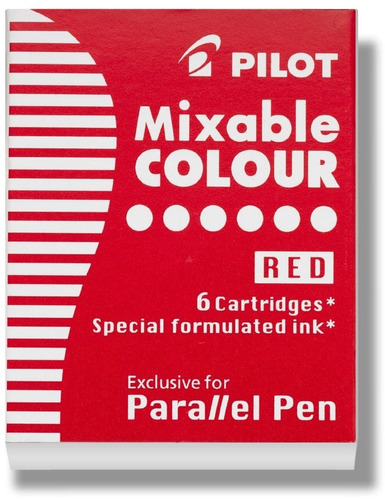 Recarga Tinta Pilot Rojo (77307) [6un.]