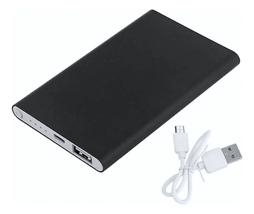 Power Bank 5000 Mah Cargador Portatil Celular Smartphone Negro