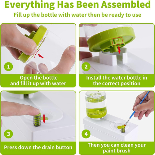 Máquina De Limpieza Para Pinceles De Maquillaje, Blanco