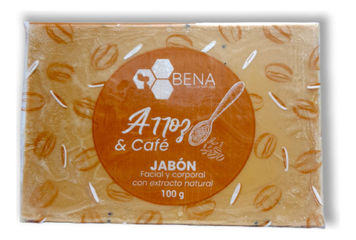 Jabón Exfoliante Café Y Arroz Premium 100gr