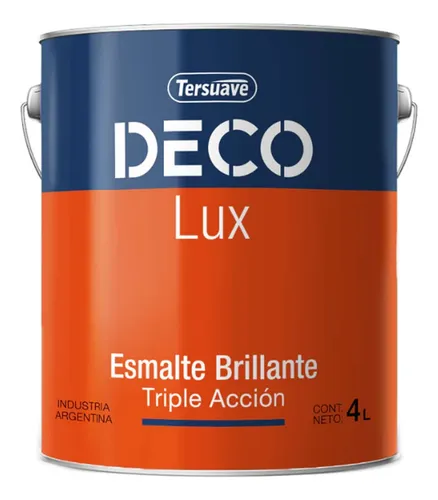comprar Esmalte Tersuave 1 Lt Deco Lux 3 En 1 Convertidor Brillante Color Marrón