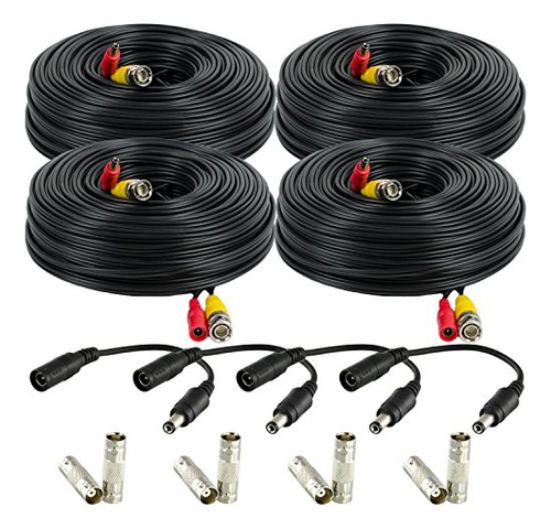 Cable De Seguridad Cctv 150 Pies 4-pack Amcrest 960h &