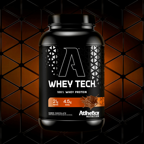 Proteina Whey Tech Blend Isolate 900 Gr Atlhetica Nutrition Chocolate