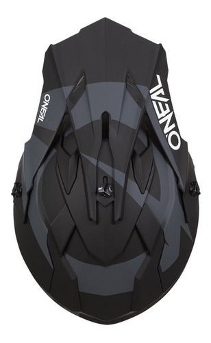 Imagen 6 de 8 de Casco Oneal Motocross Enduro 2 Series Slick Negro/ Gris