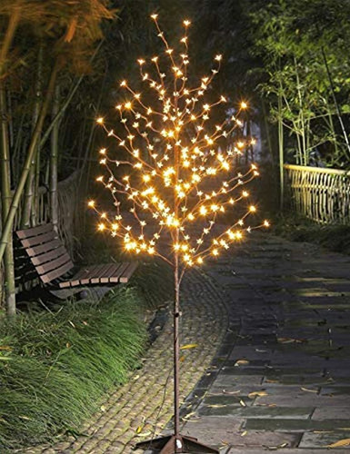 Árbol De Cerezo Iluminado De 6 Pies 208l, Luces Led